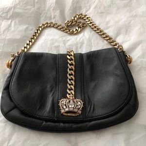WILSONS LEATHER CLUTCH HANDBAG WITH CHAIN STRAP!